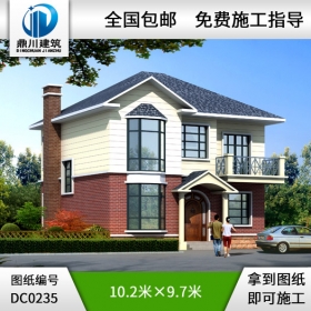 二層帶陽臺(tái)小別墅設(shè)計(jì)圖紙_別墅圖紙超市,鼎川建筑
