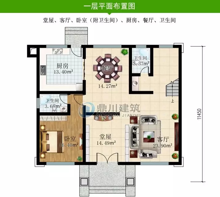 7款廚房帶后門的農村別墅，適合農村的生活習慣，值得收藏！