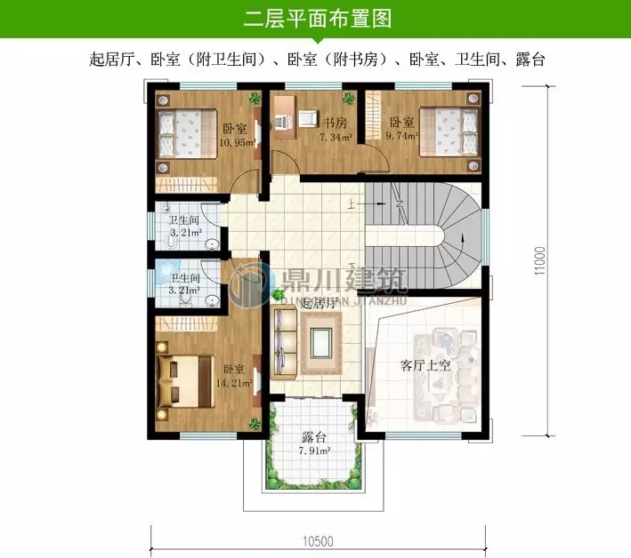農(nóng)村歐式三層復(fù)式帶露臺小別墅，造型經(jīng)典又時尚（含平面圖）